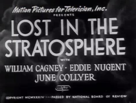 Lost in the Stratosphere 1934